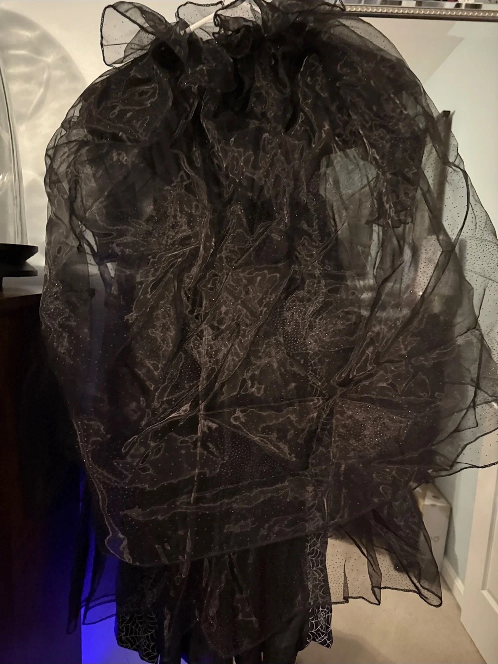 Pottery Barn Kids - Glow in Dark Black Spider Web Witch Costume for Kids